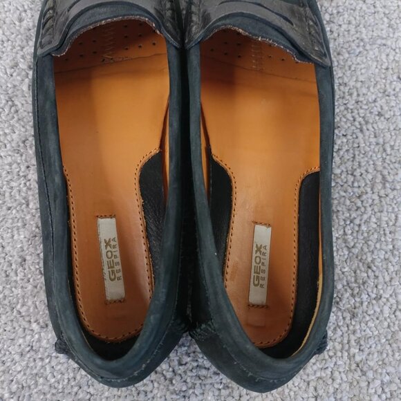 Geox Respira Womens Size 36.5 EU Comfort Shoes Black Suede Slip On Loafers - Picture 4 of 9